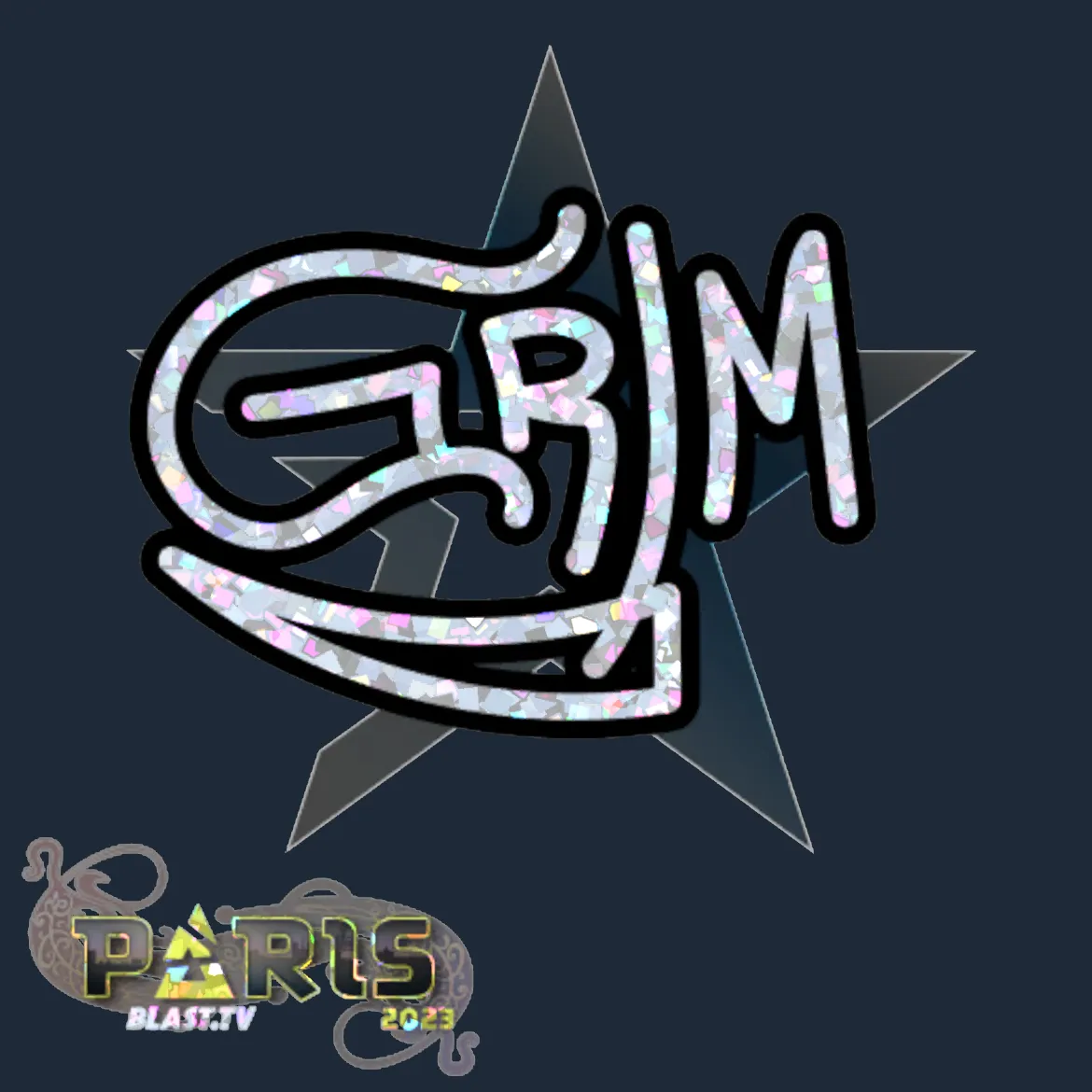 Sticker | Grim (Glitter) | Paris 2023