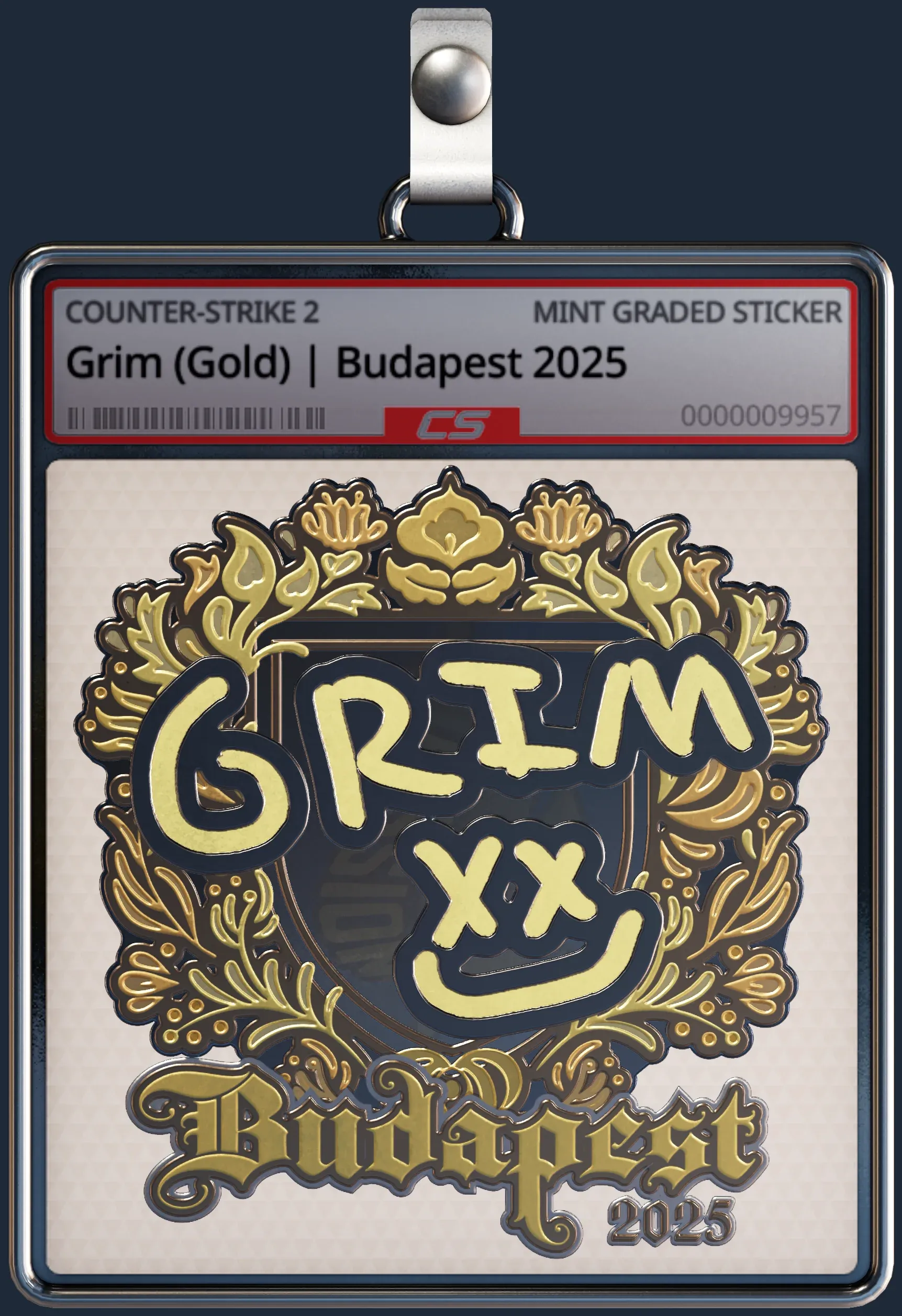 Sticker | Grim (Gold) | Budapest 2025