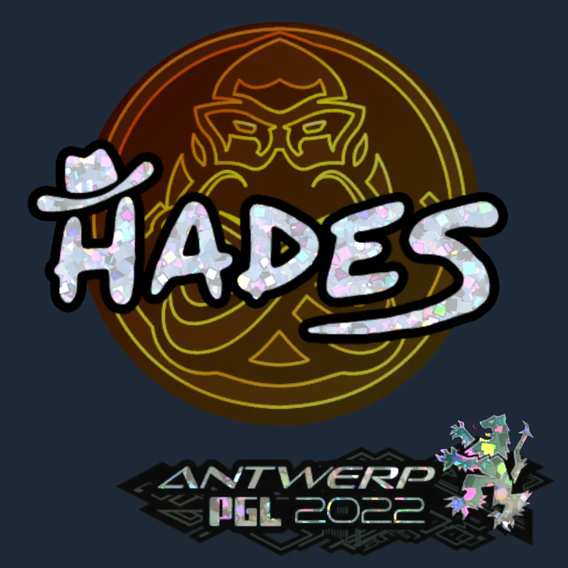 Sticker | hades (Glitter) | Antwerp 2022