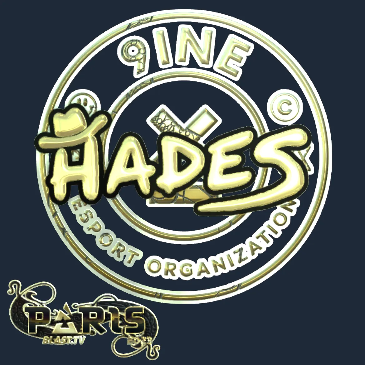 Sticker | hades (Gold) | Paris 2023