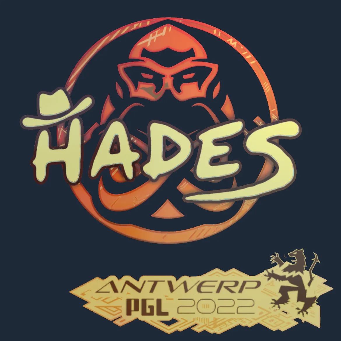 Sticker | hades (Holo) | Antwerp 2022