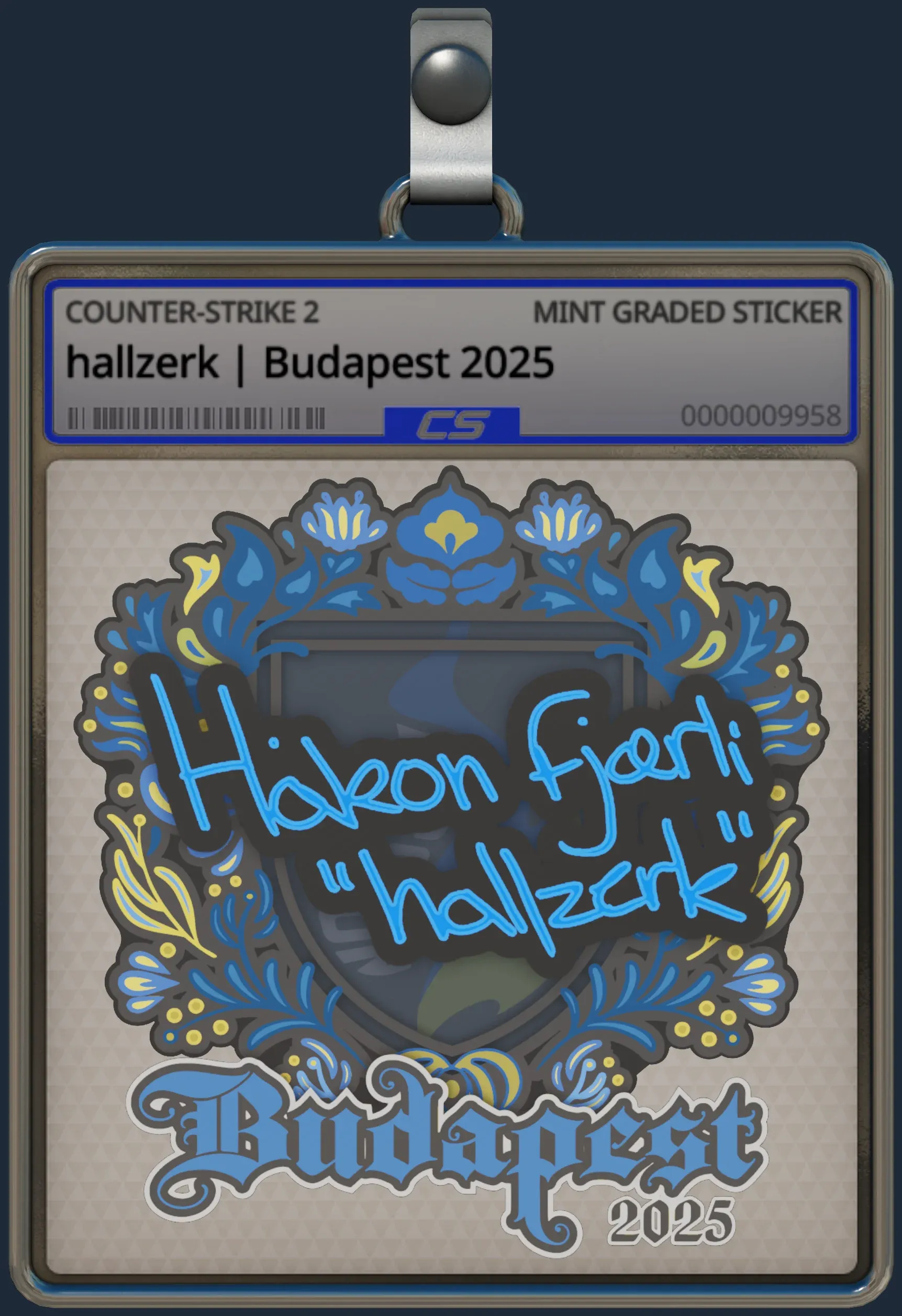Sticker | hallzerk | Budapest 2025 Sticker | hallzerk | Budapest 2025
