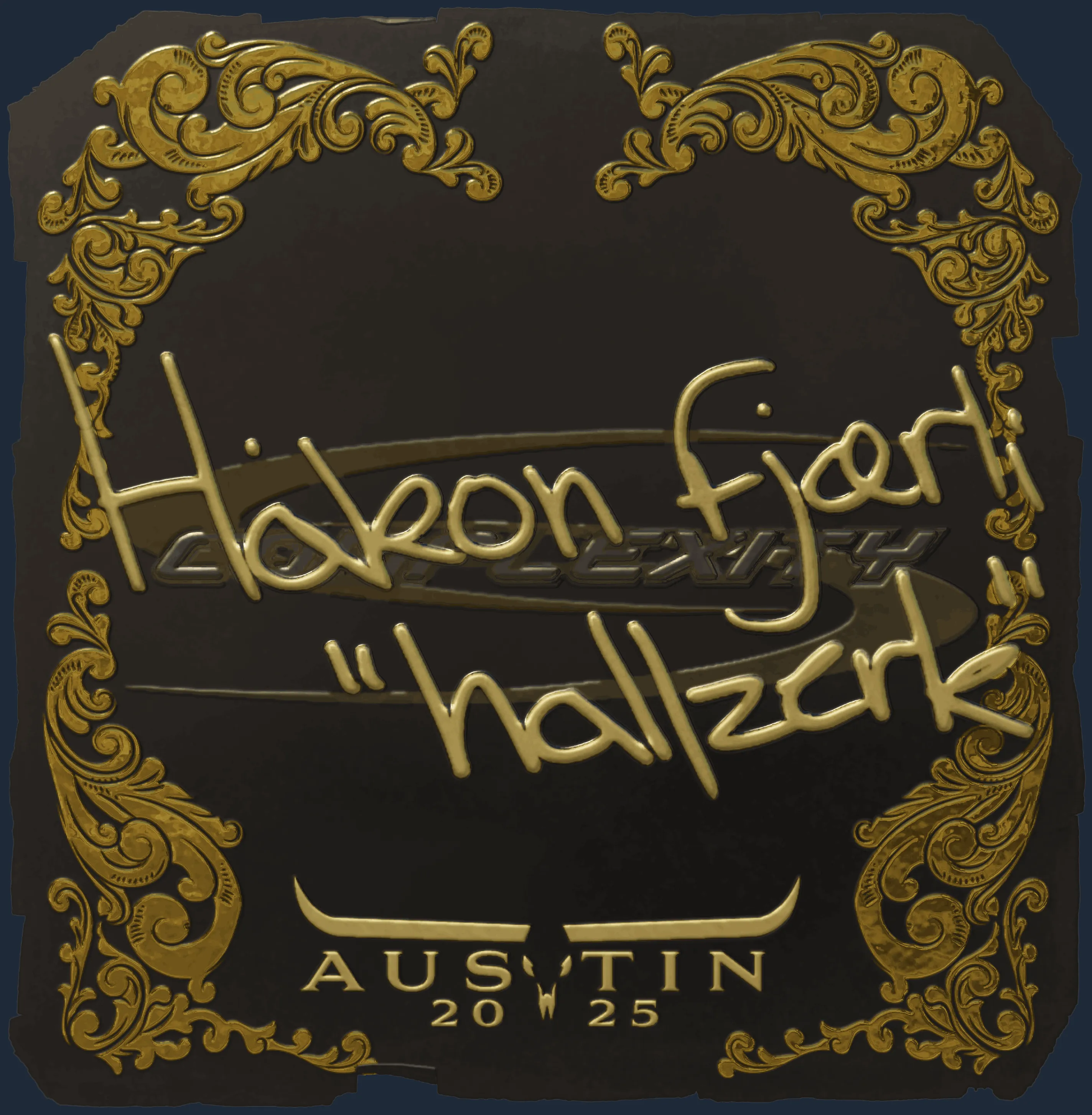 Sticker | hallzerk (Gold) | Austin 2025