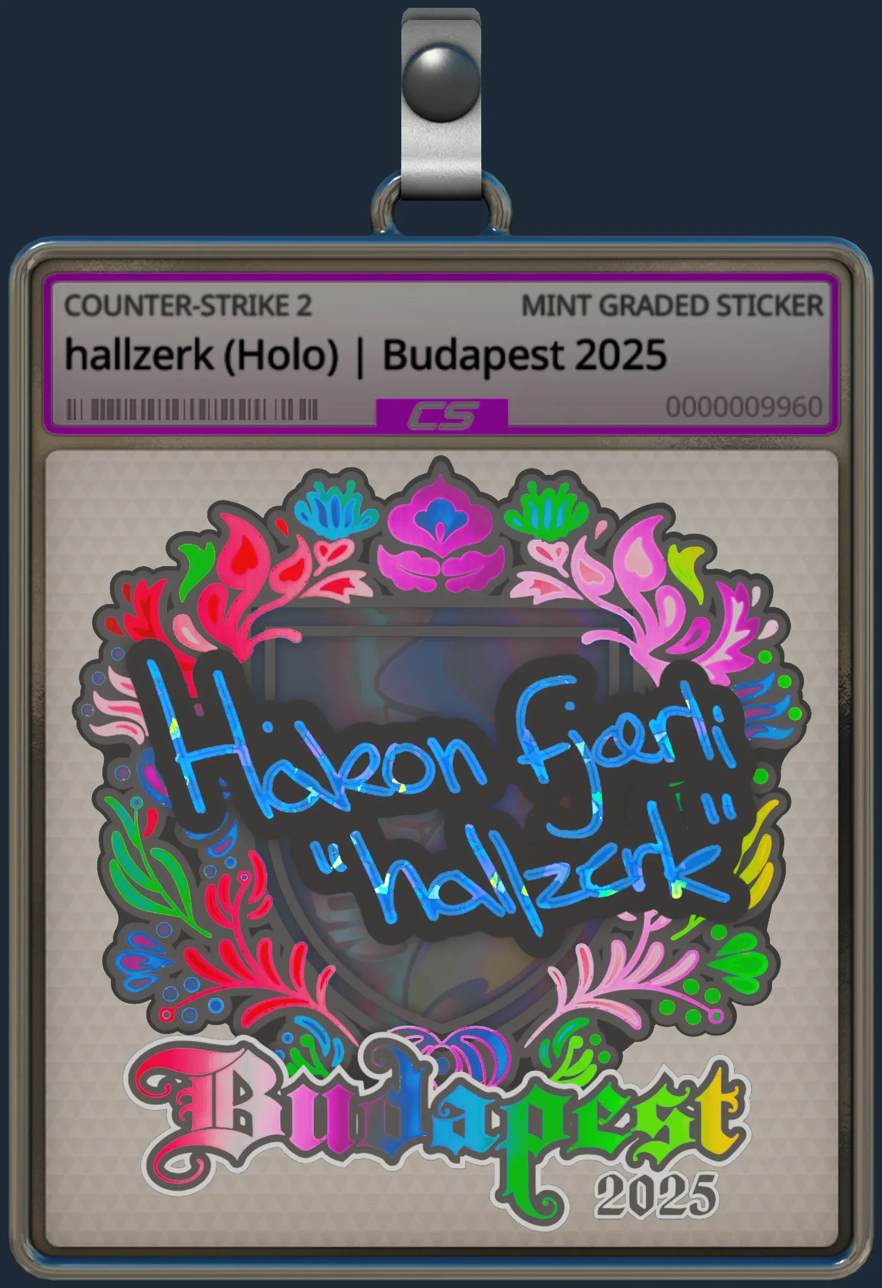 Sticker | hallzerk (Holo) | Budapest 2025