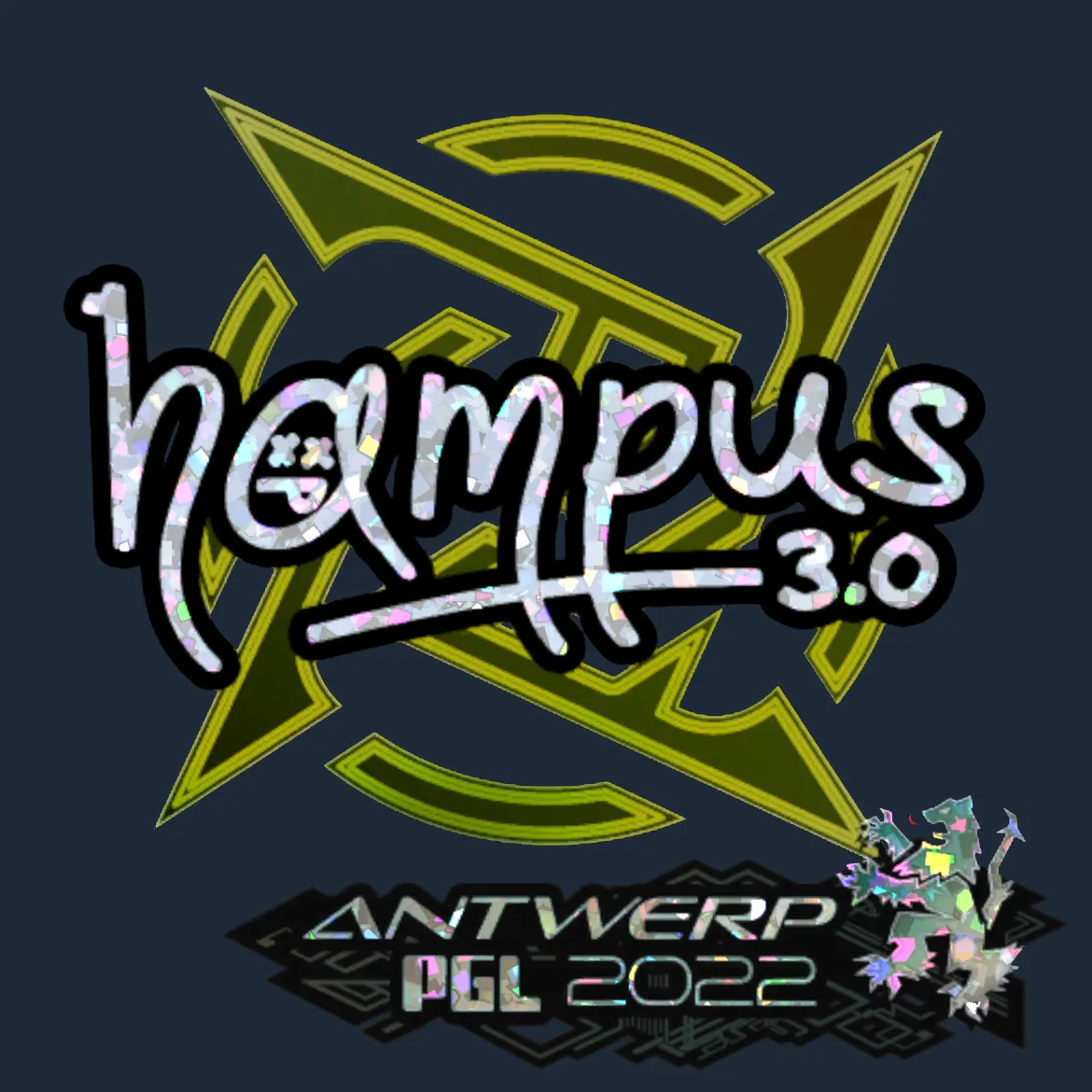 Sticker | hampus (Glitter) | Antwerp 2022