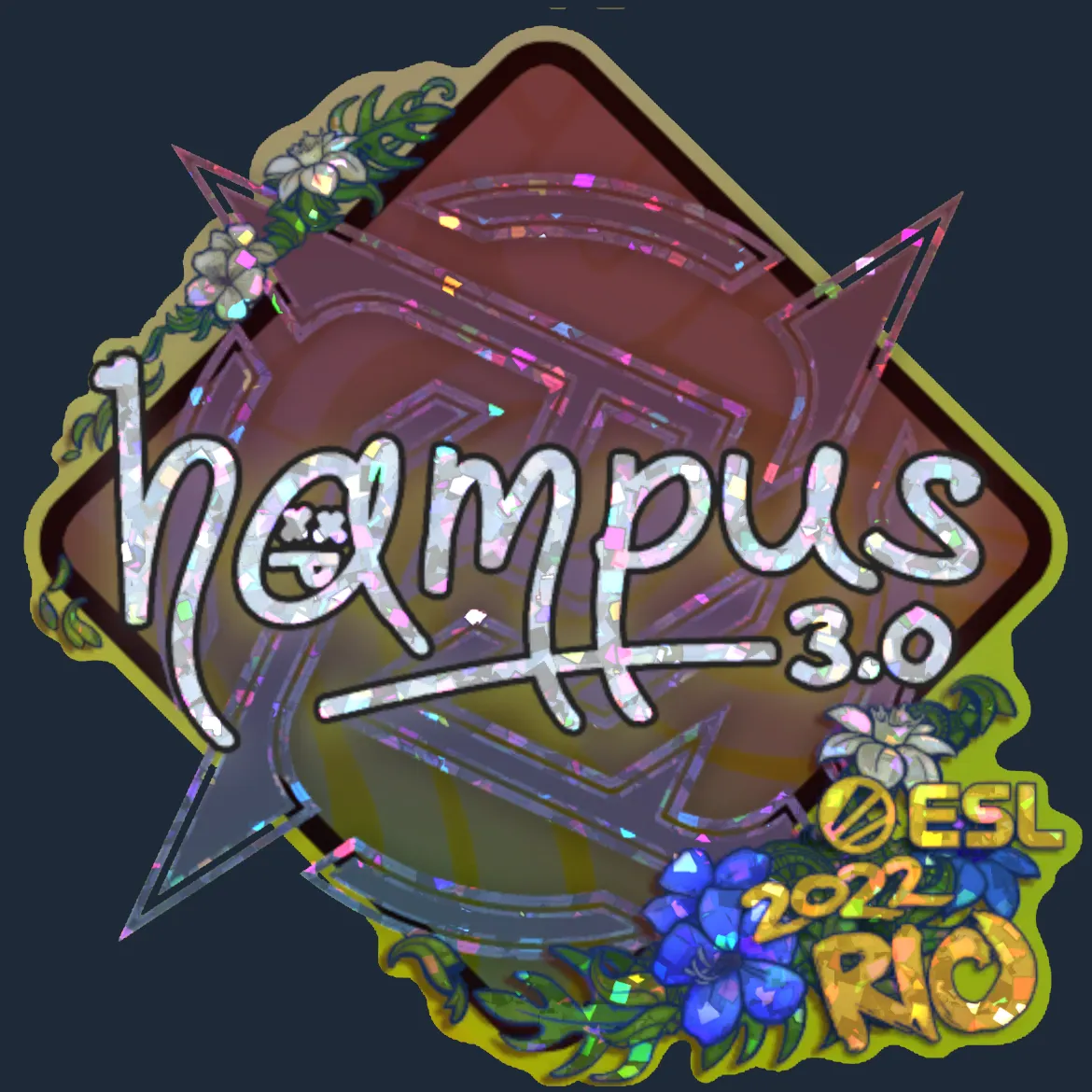 Sticker | hampus (Glitter) | Rio 2022