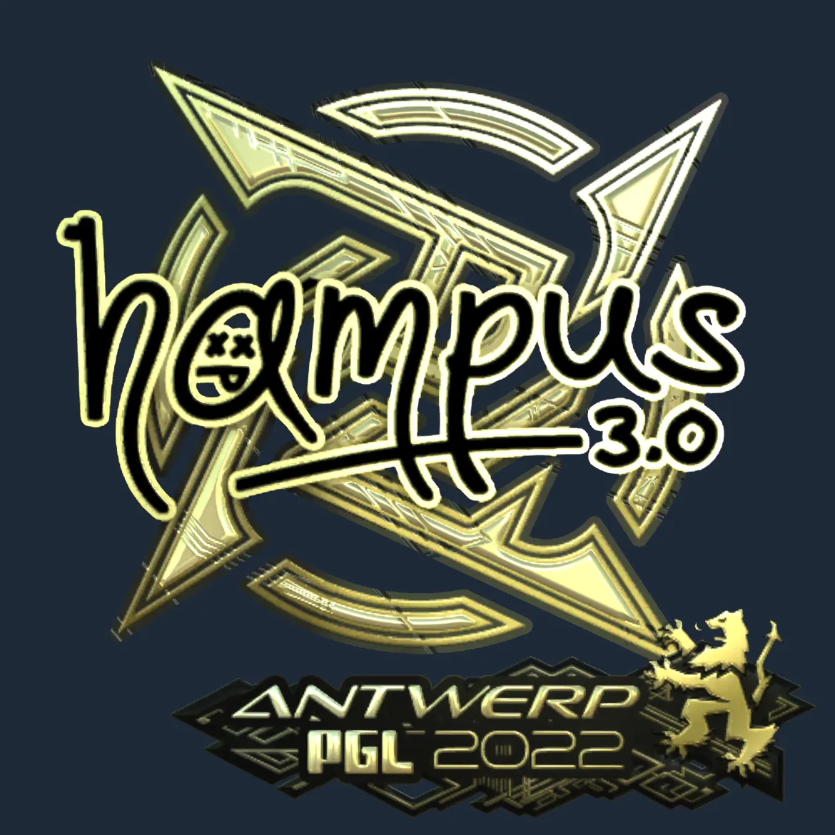Sticker | hampus (Gold) | Antwerp 2022