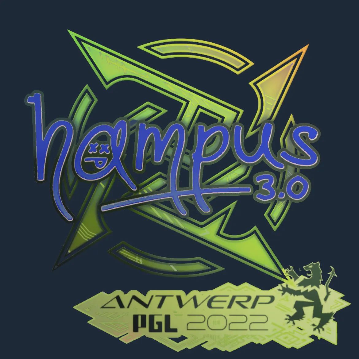 Sticker | hampus (Holo) | Antwerp 2022