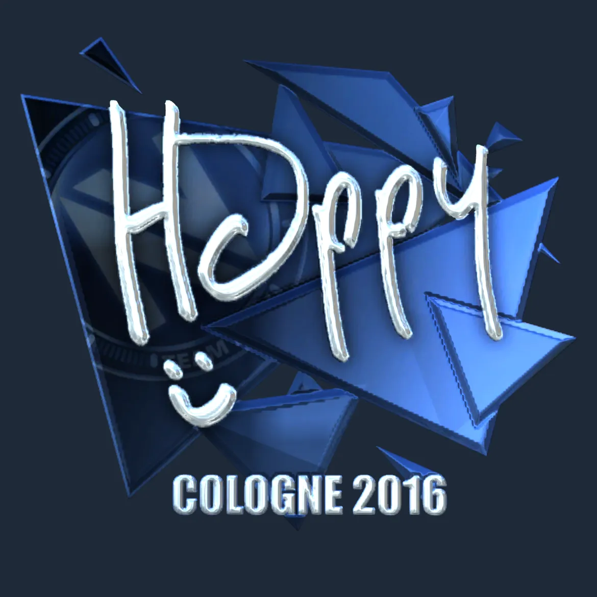 Sticker | Happy (Foil) | Cologne 2016