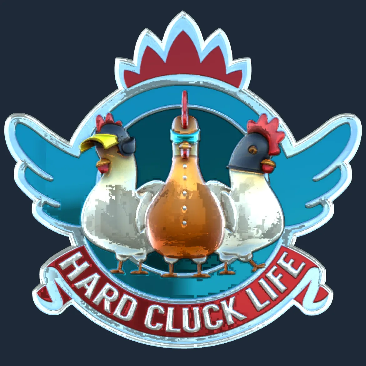 Sticker | Hard Cluck Life (Foil)