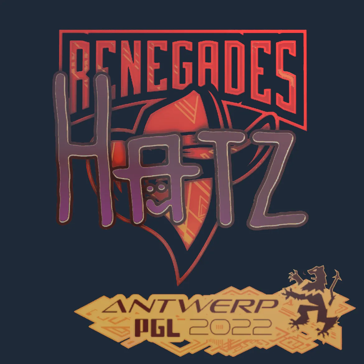 Sticker | hatz (Holo) | Antwerp 2022