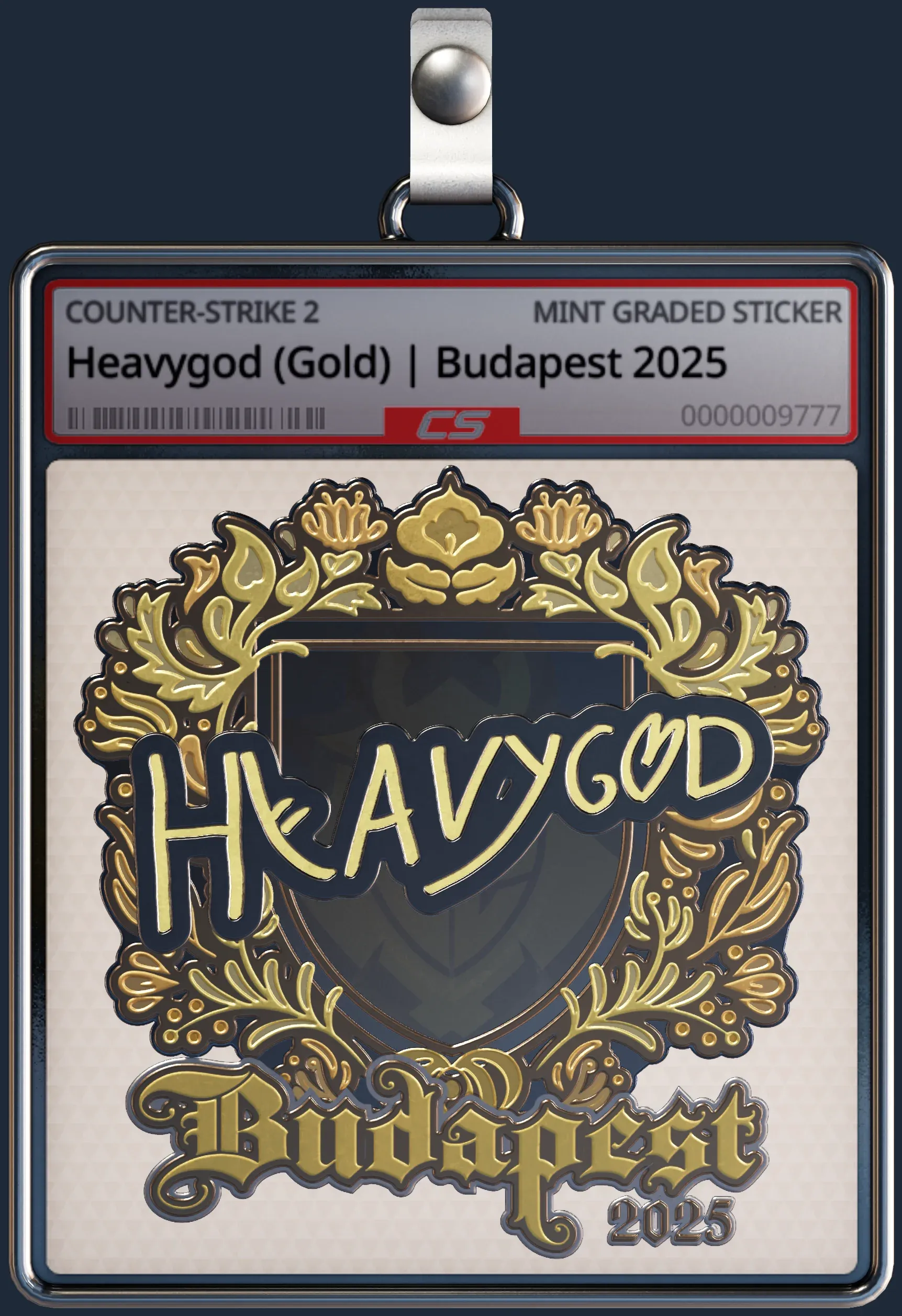 Sticker | Heavygod (Gold) | Budapest 2025