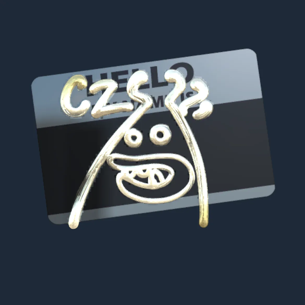 Sticker | Hello CZ75-Auto (Gold)