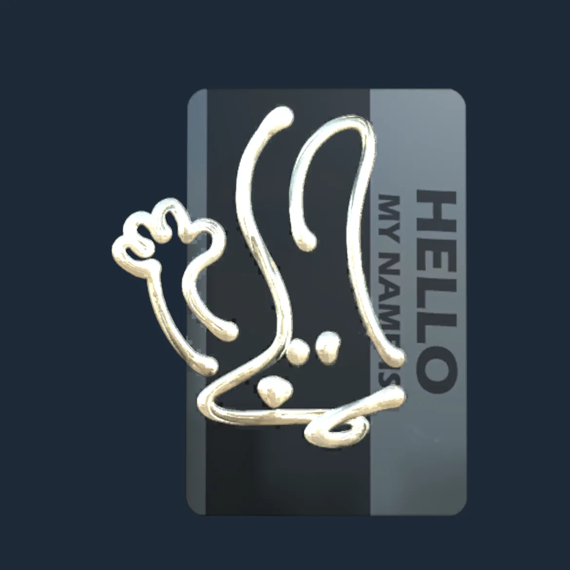 Sticker | Hello FAMAS (Gold)