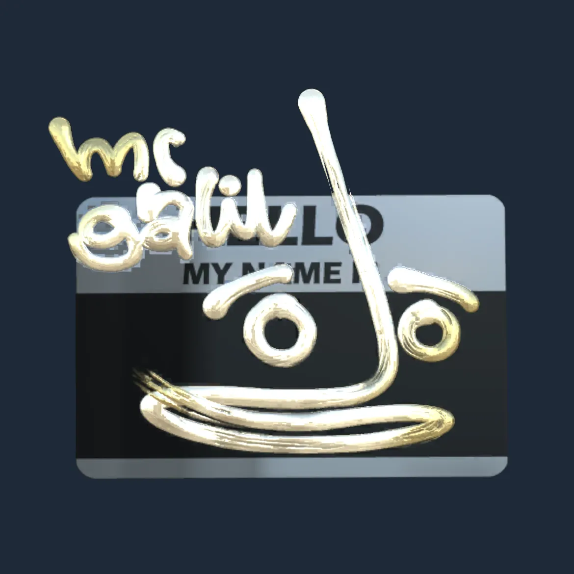 Sticker | Hello Galil AR (Gold)