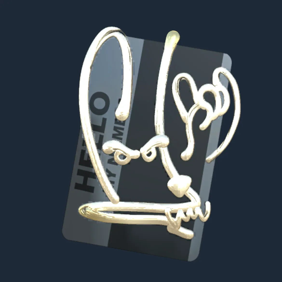 Sticker | Hello M4A4 (Gold)