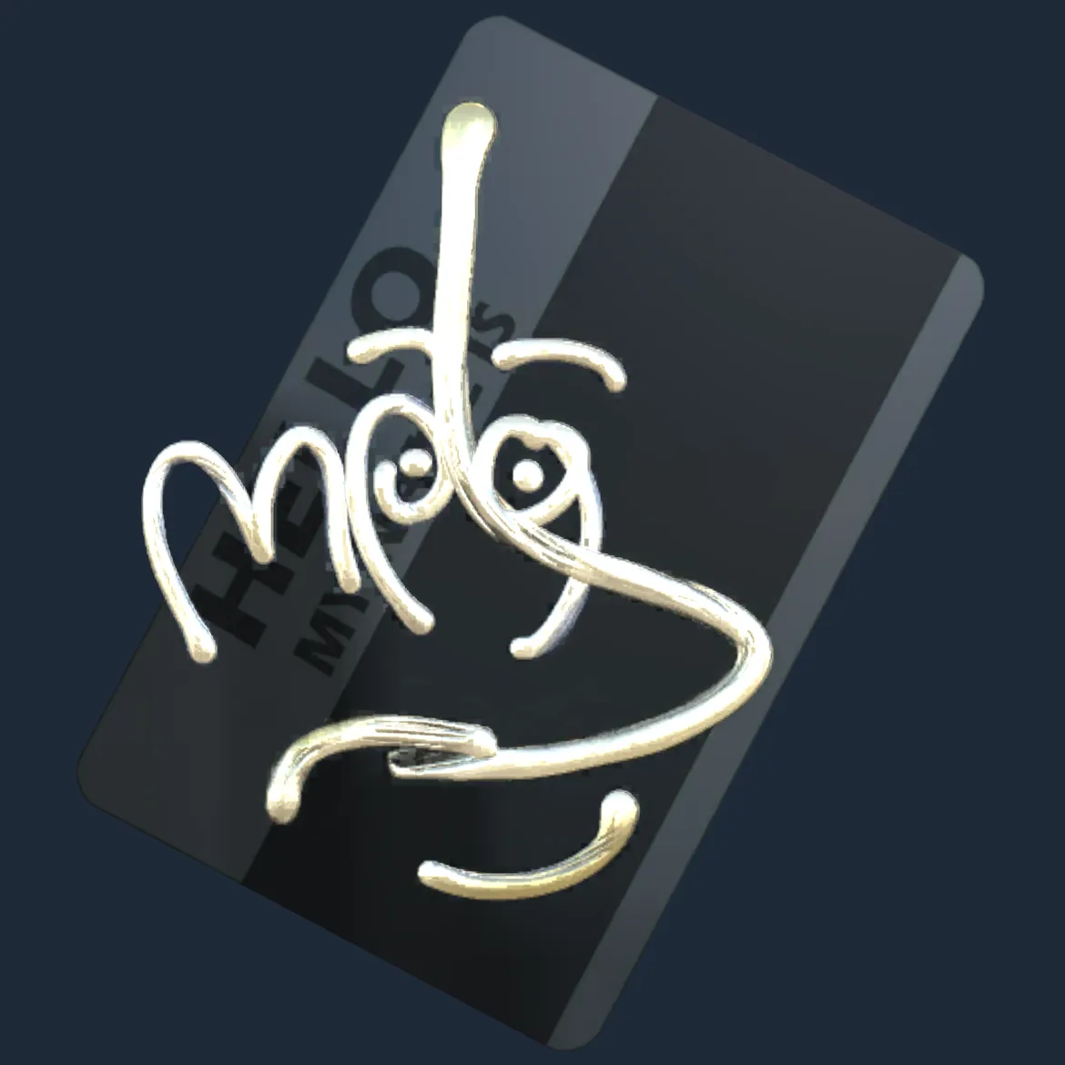 Sticker | Hello MP9 (Gold)
