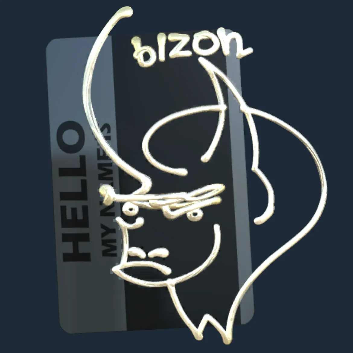 Sticker | Hello PP-Bizon (Gold)