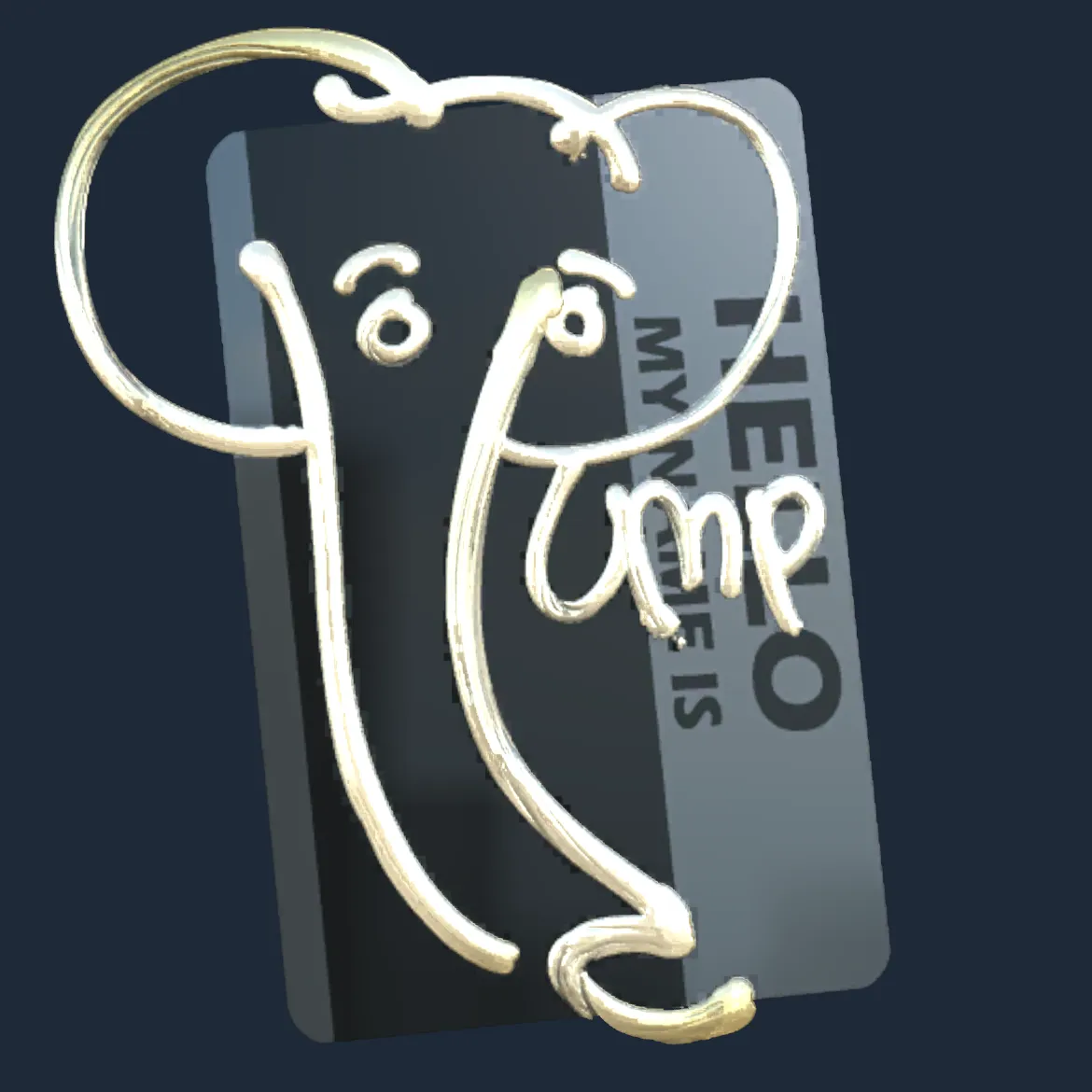 Sticker | Hello UMP-45 (Gold)