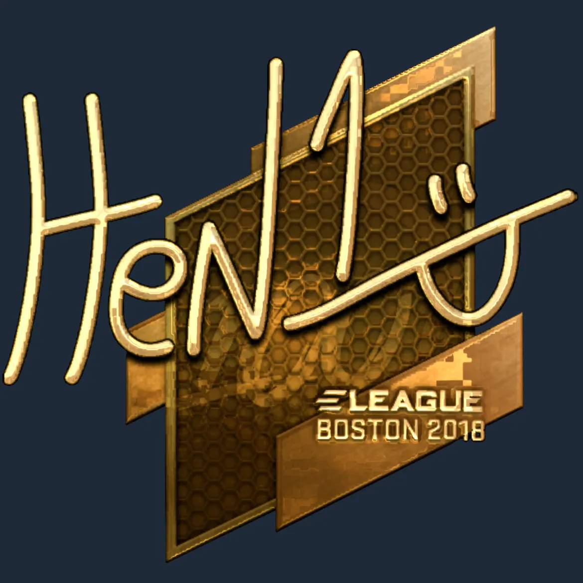 Sticker | HEN1 (Gold) | Boston 2018