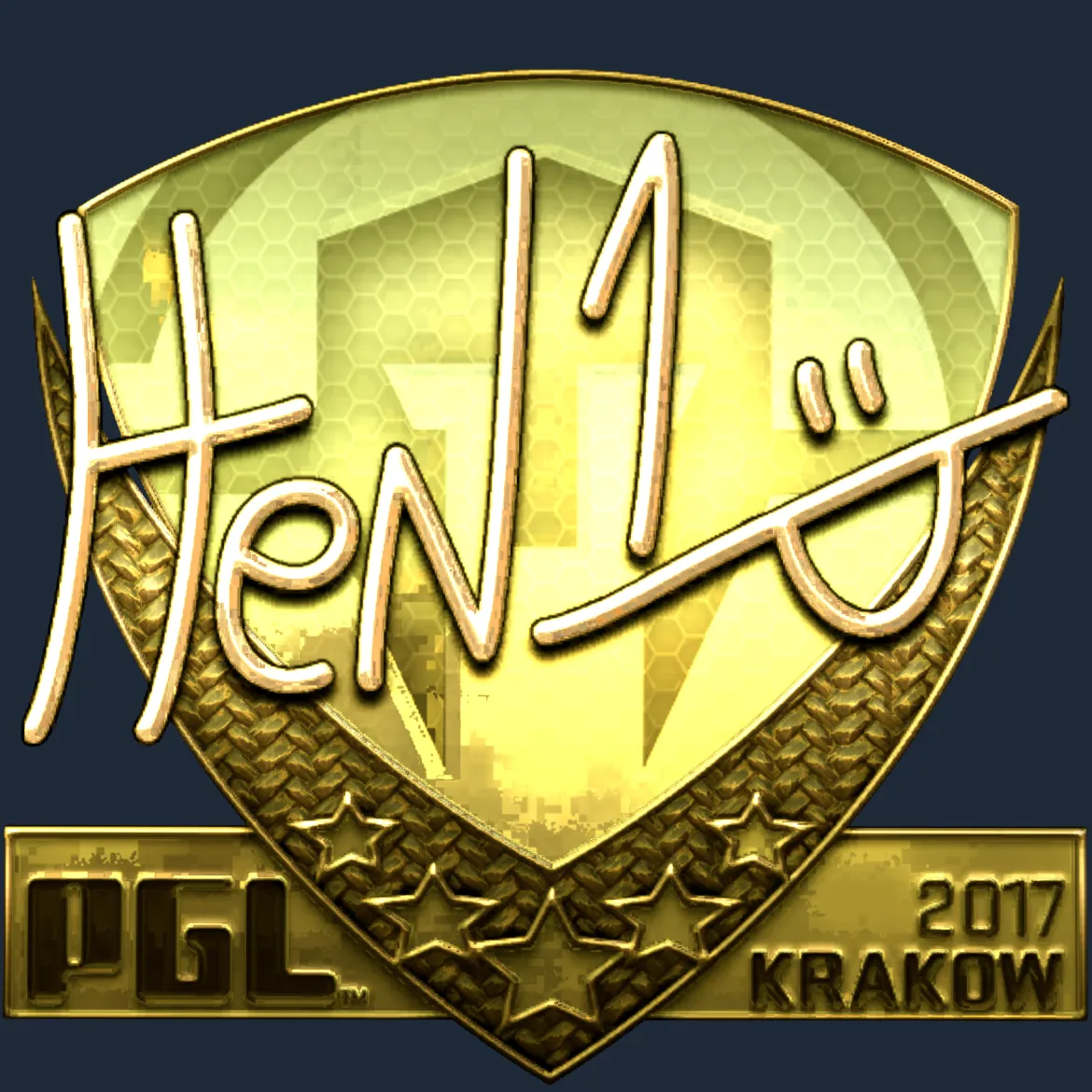 Sticker | HEN1 (Gold) | Krakow 2017