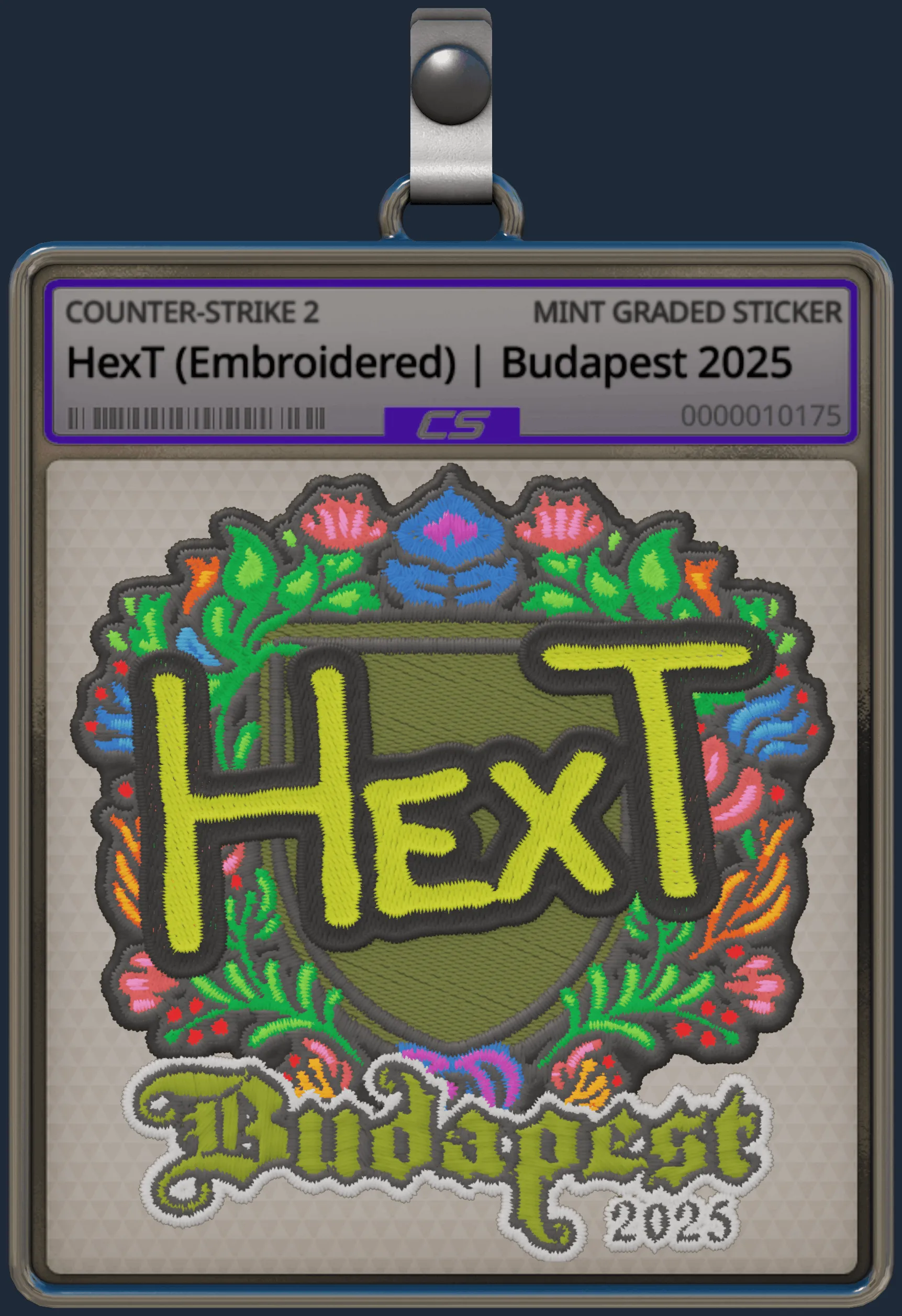 Sticker | HexT (Embroidered) | Budapest 2025