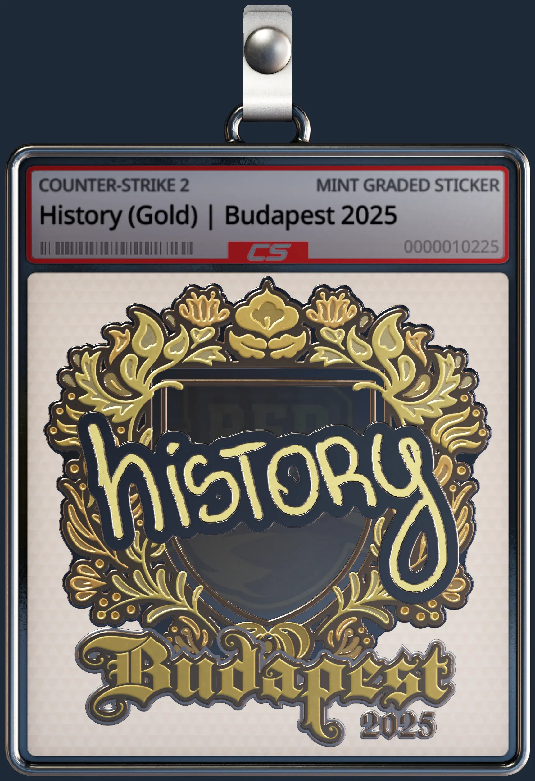 Sticker | History (Gold) | Budapest 2025