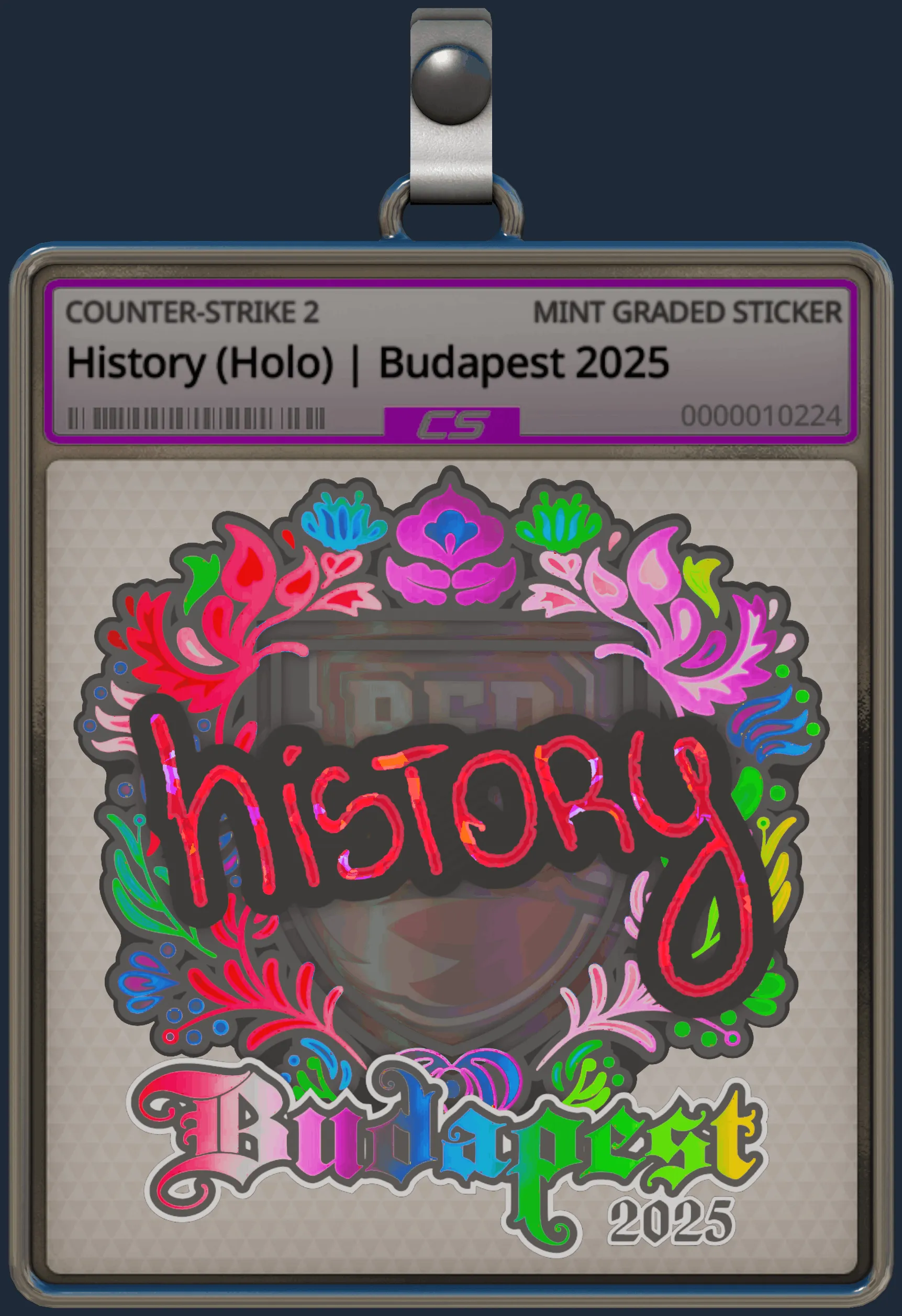 Sticker | History (Holo) | Budapest 2025