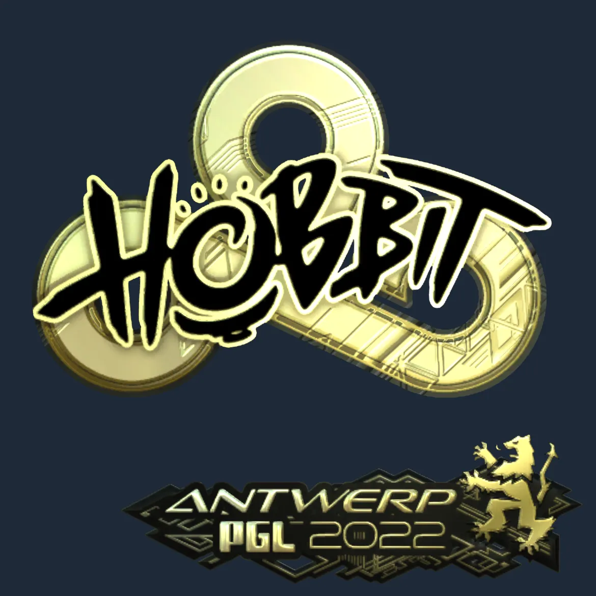 Sticker | Hobbit (Gold) | Antwerp 2022