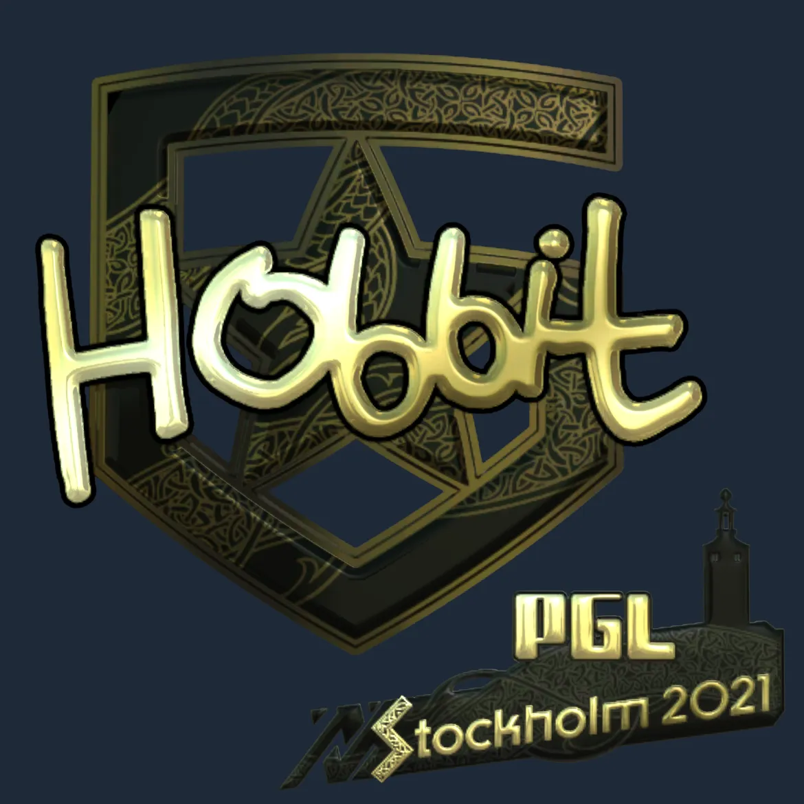 Sticker | HObbit (Gold) | Stockholm 2021