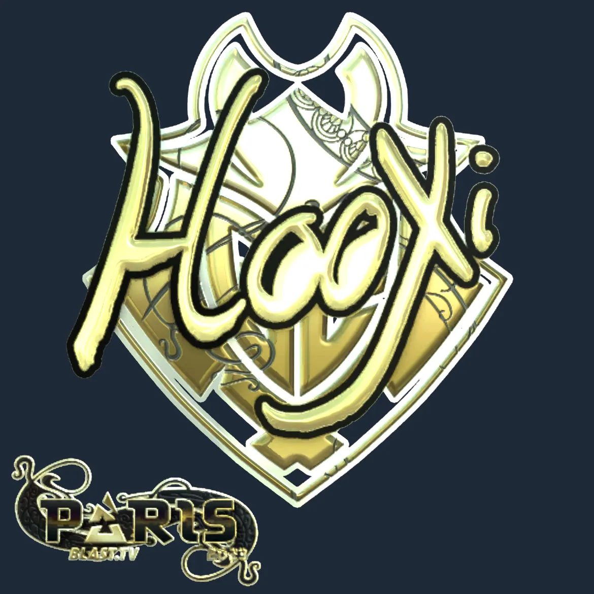 Sticker | HooXi (Gold) | Paris 2023
