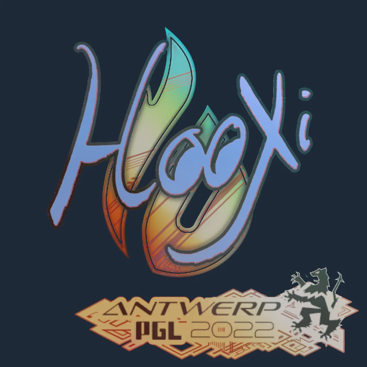 Sticker | HooXi (Holo) | Antwerp 2022