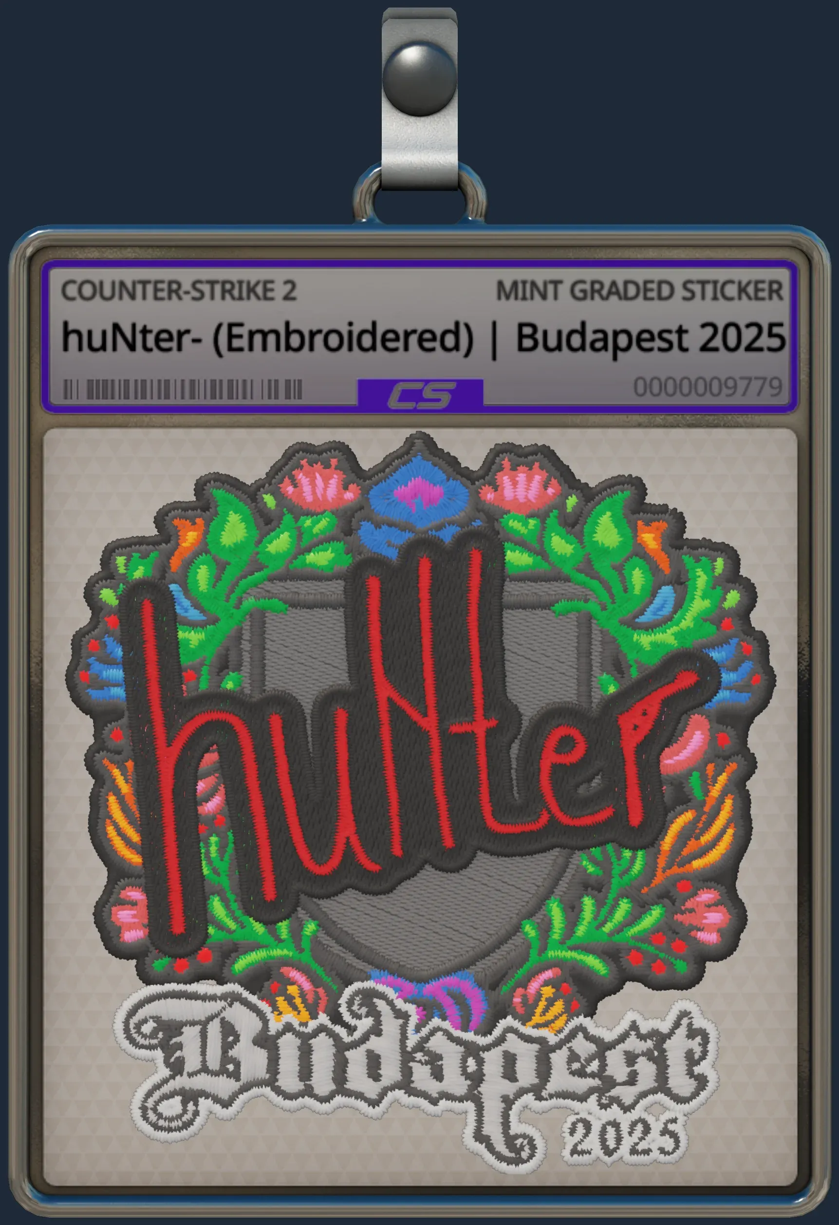Sticker | huNter- (Embroidered) | Budapest 2025
