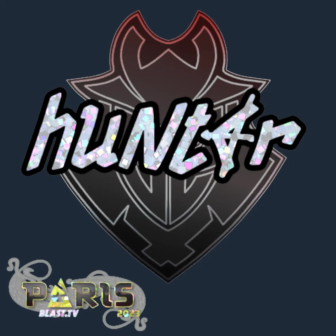Sticker | huNter- (Glitter) | Paris 2023