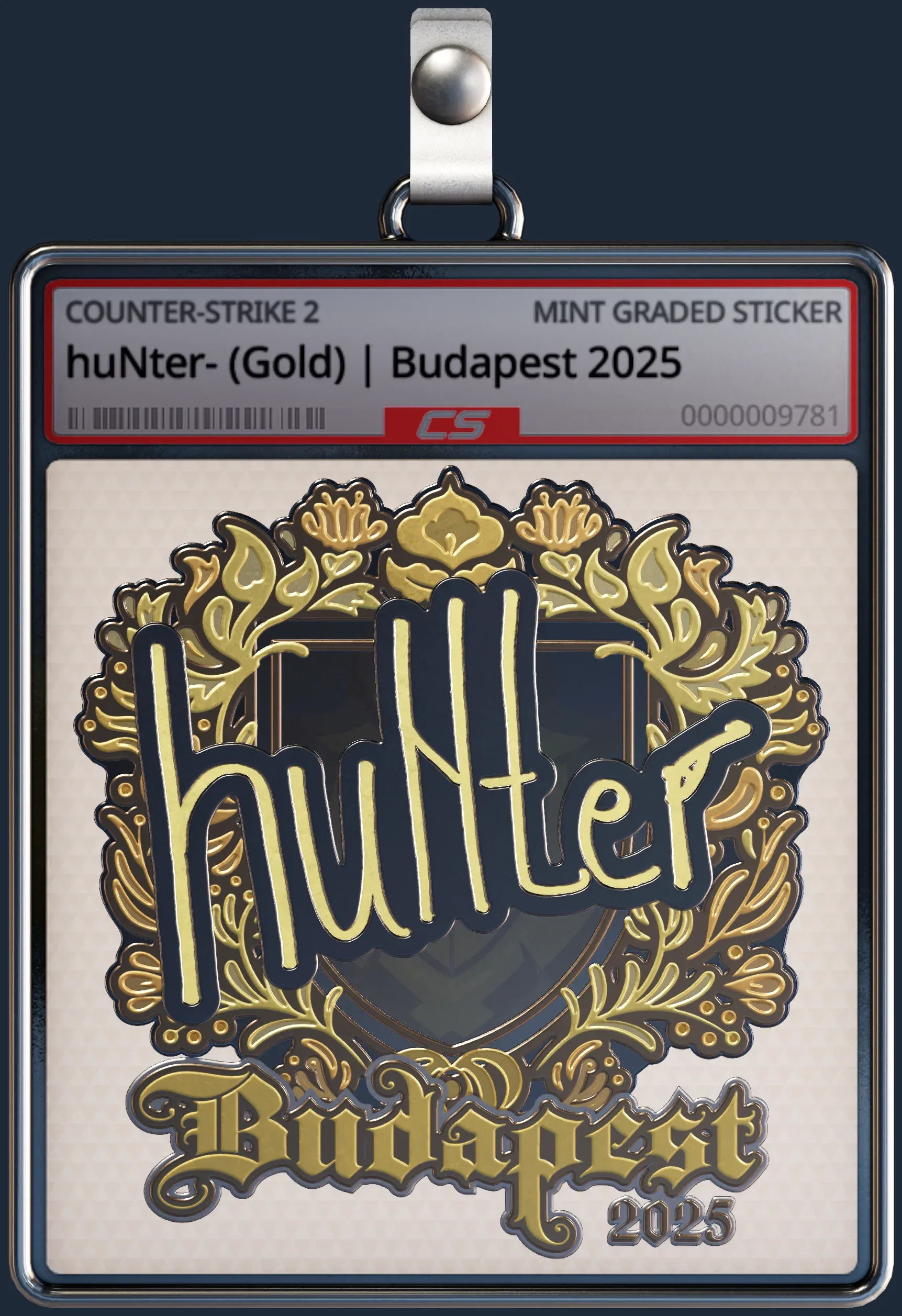 Sticker | huNter- (Gold) | Budapest 2025