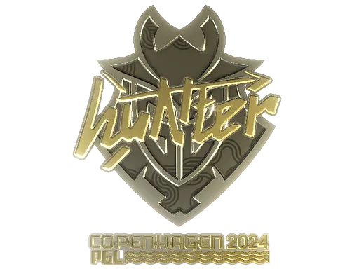 Sticker | huNter- (Gold) | Copenhagen 2024