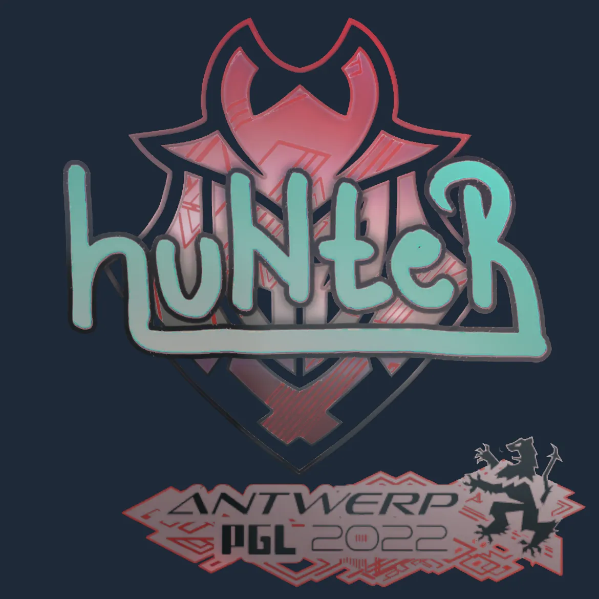 Sticker | huNter (Holo) | Antwerp 2022