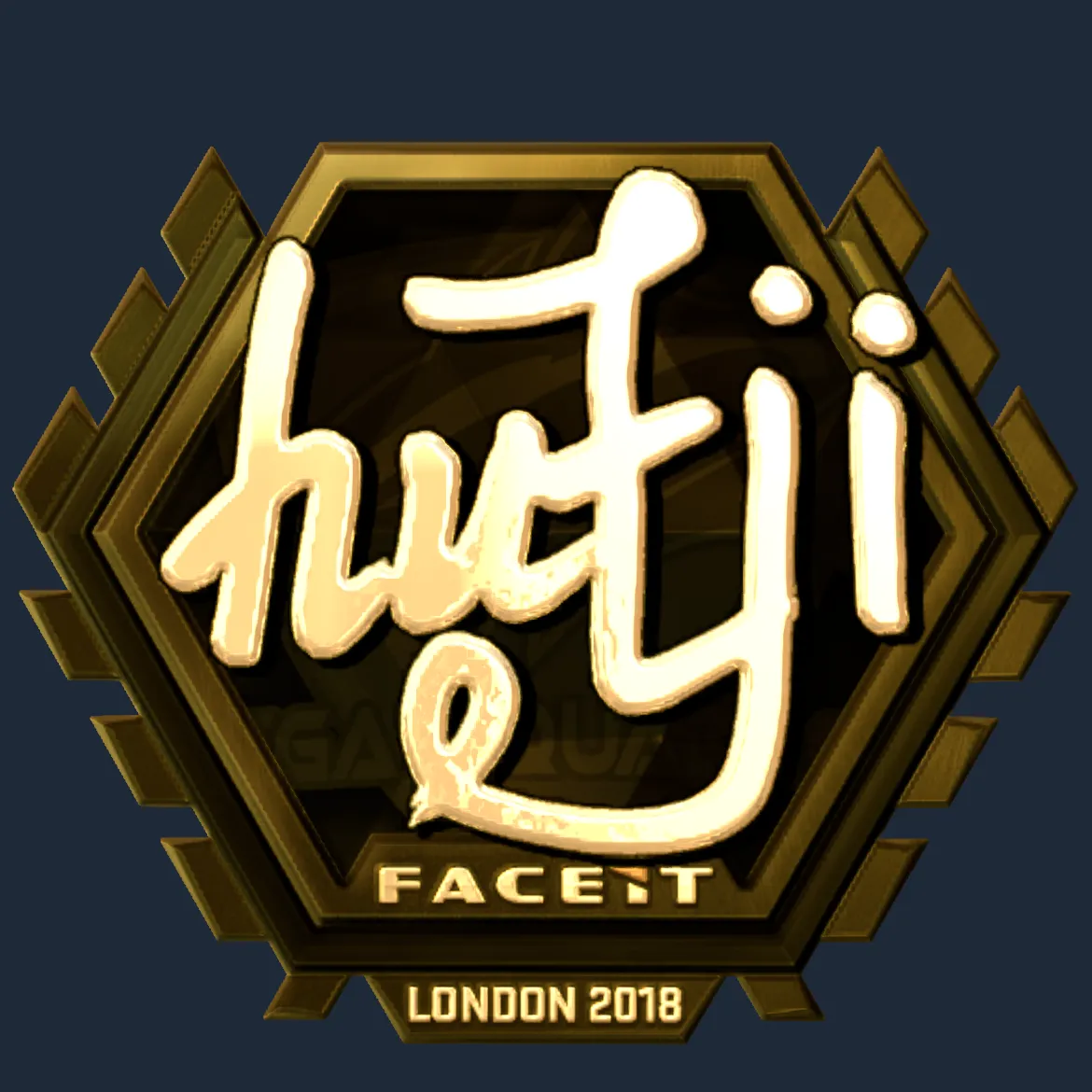 Sticker | hutji (Gold) | London 2018