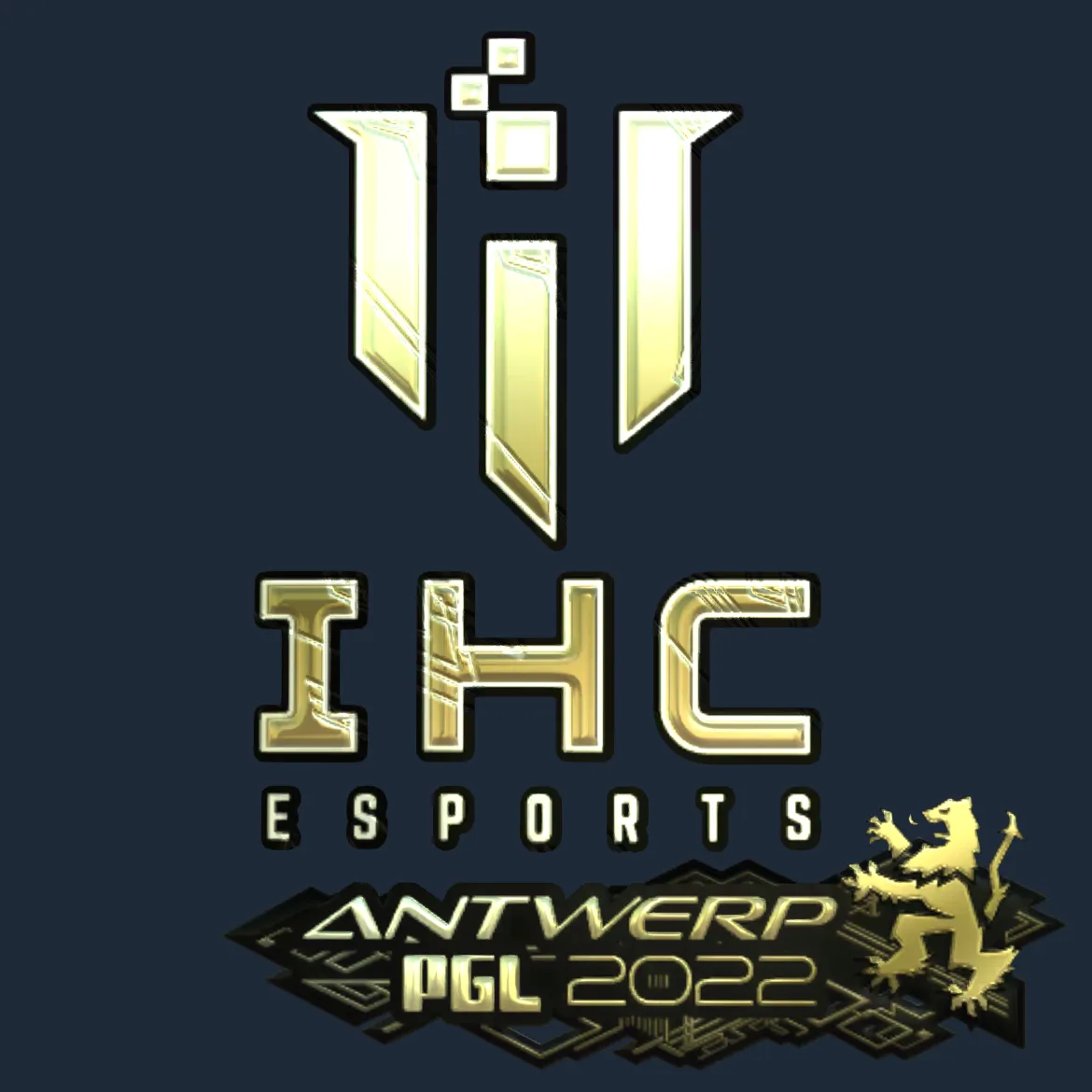 Sticker | IHC Esports (Gold) | Antwerp 2022
