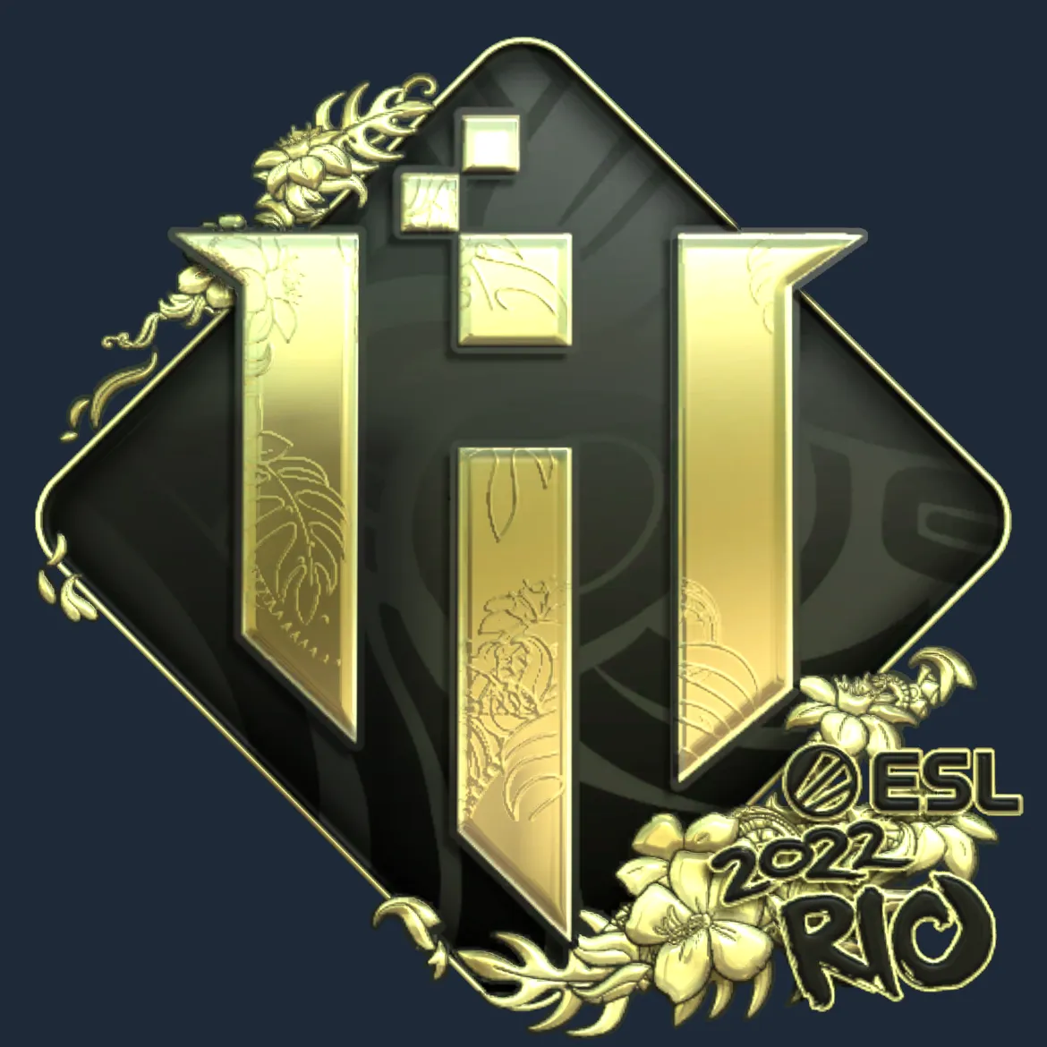 Sticker | IHC Esports (Gold) | Rio 2022