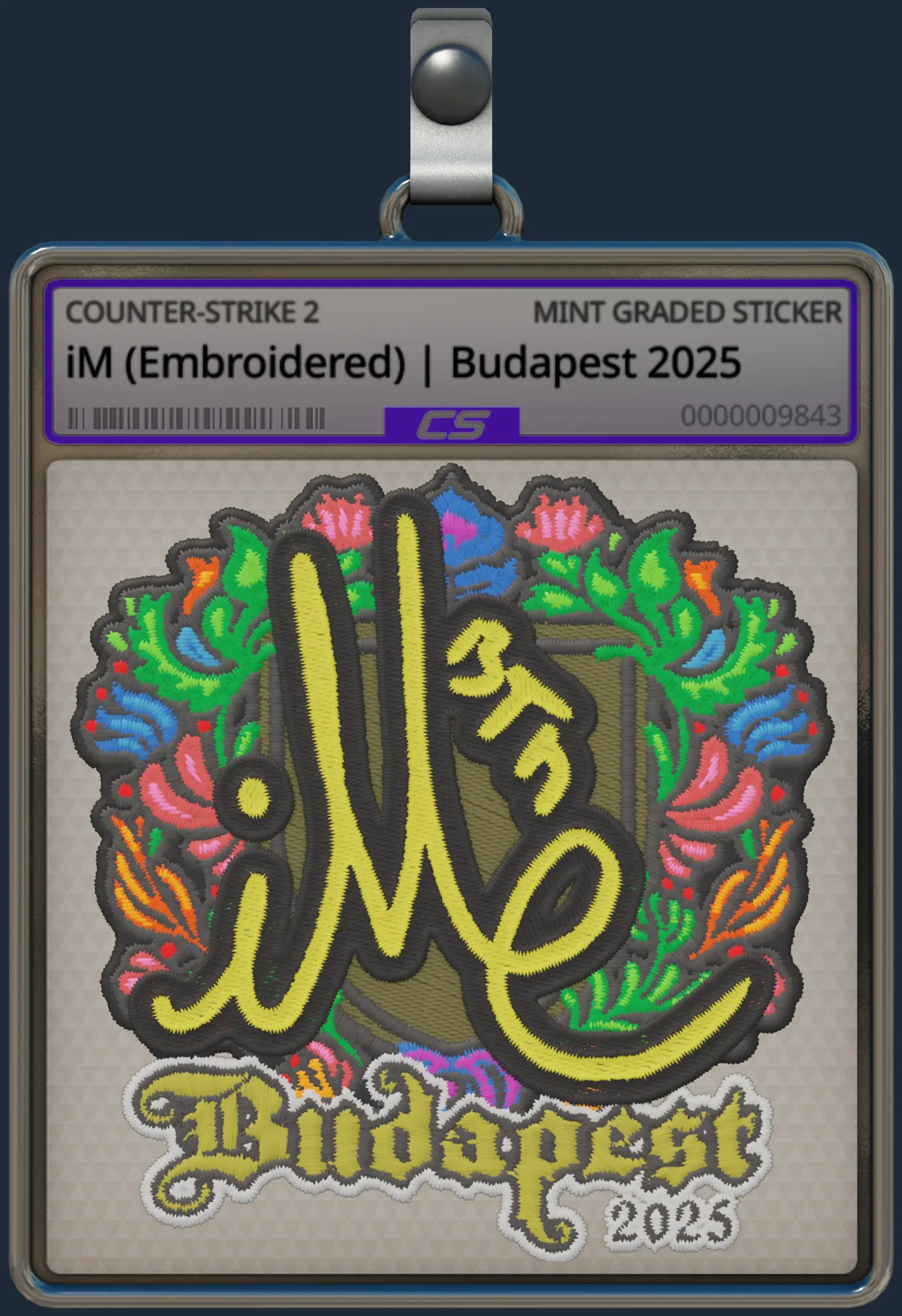 Sticker | iM (Embroidered) | Budapest 2025
