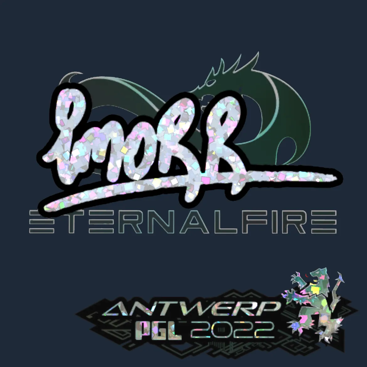 Sticker | imoRR (Glitter) | Antwerp 2022