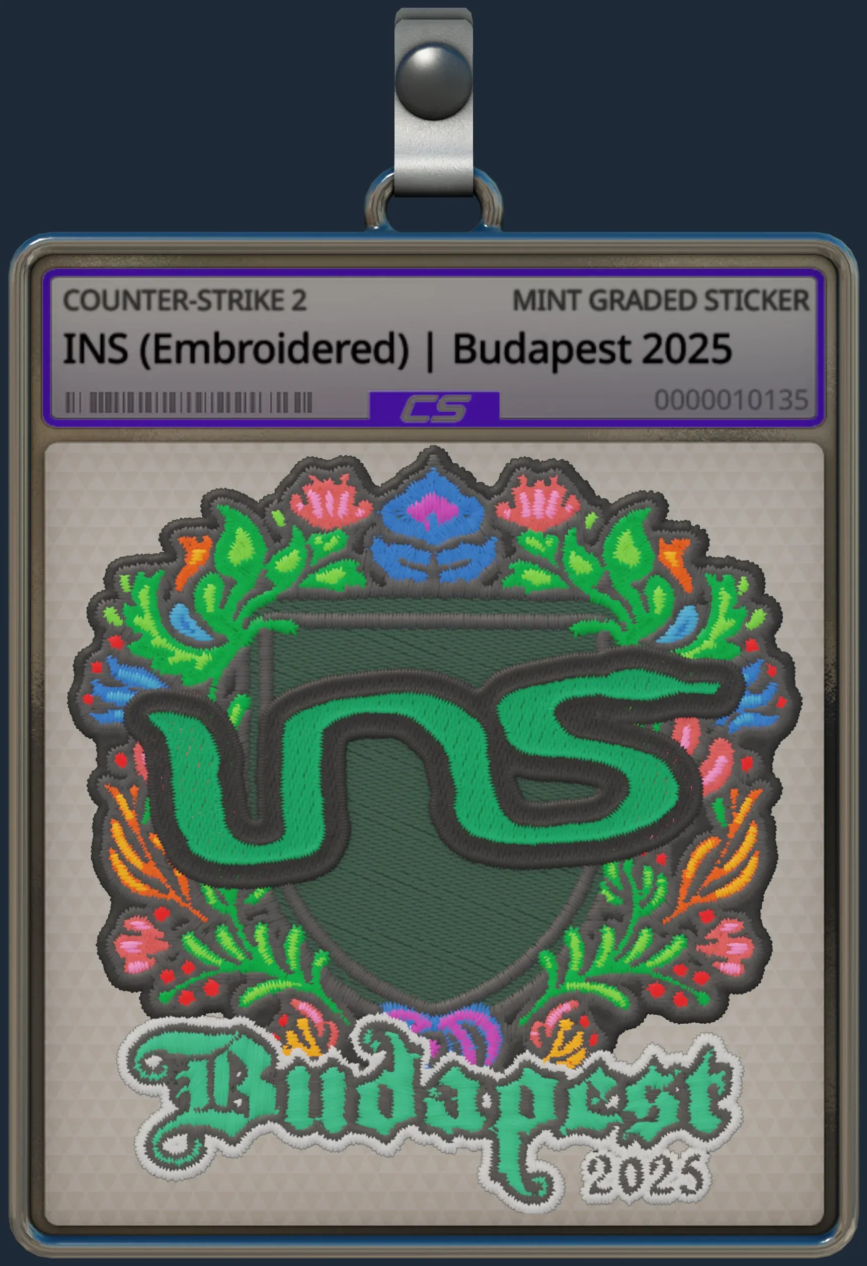Sticker | INS (Embroidered) | Budapest 2025