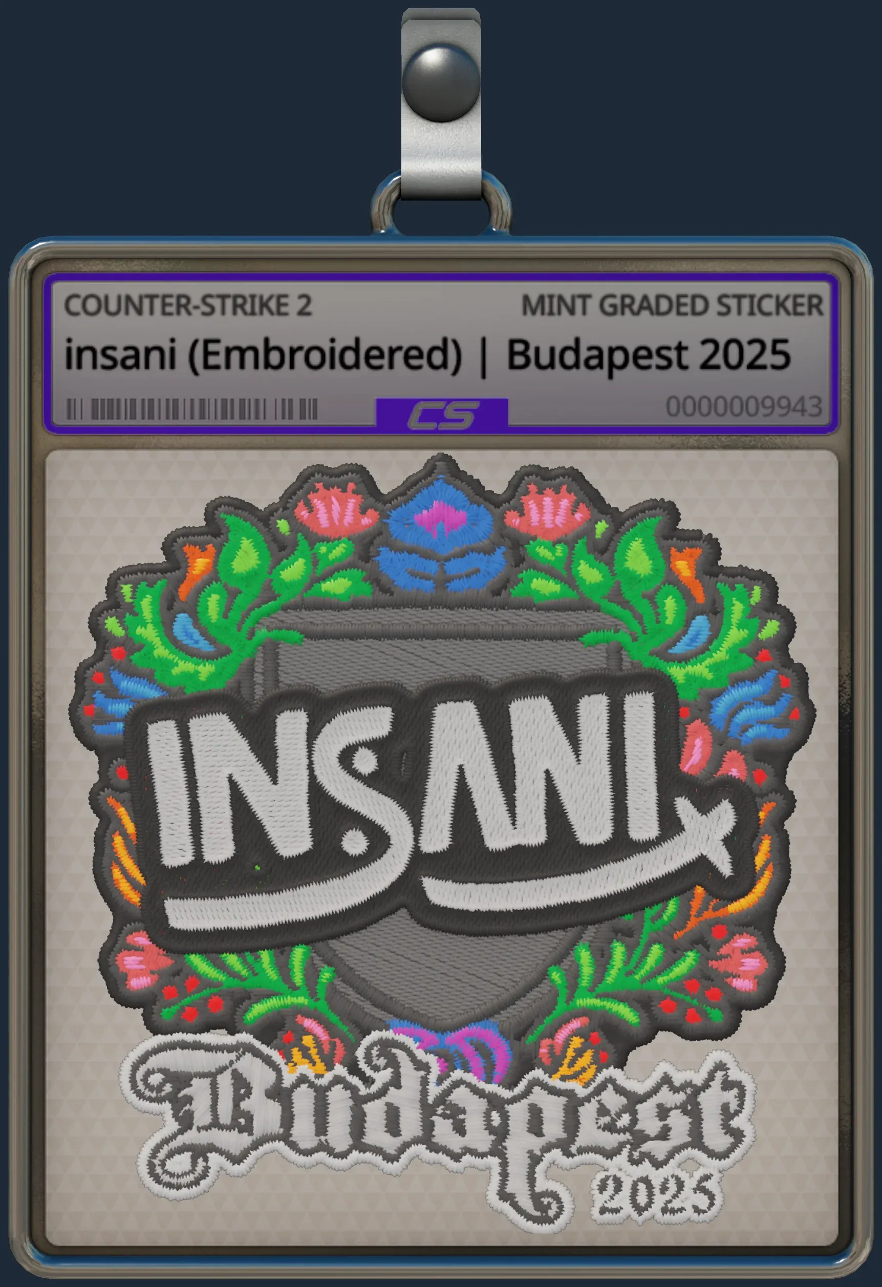 Sticker | insani (Embroidered) | Budapest 2025