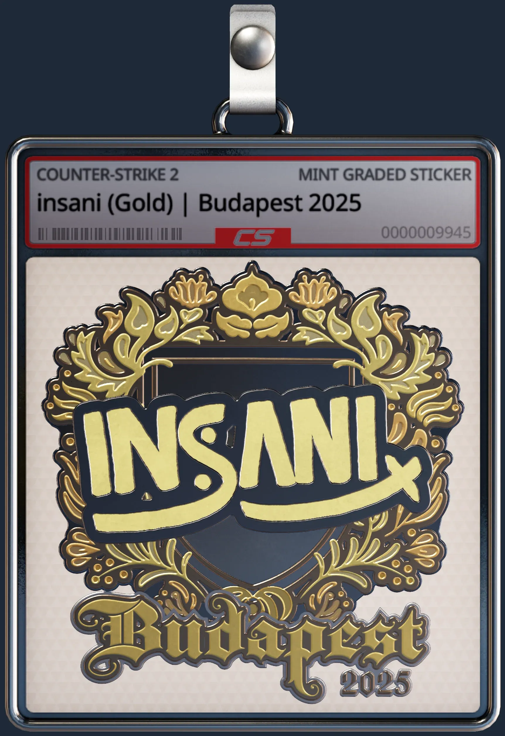 Sticker | insani (Gold) | Budapest 2025
