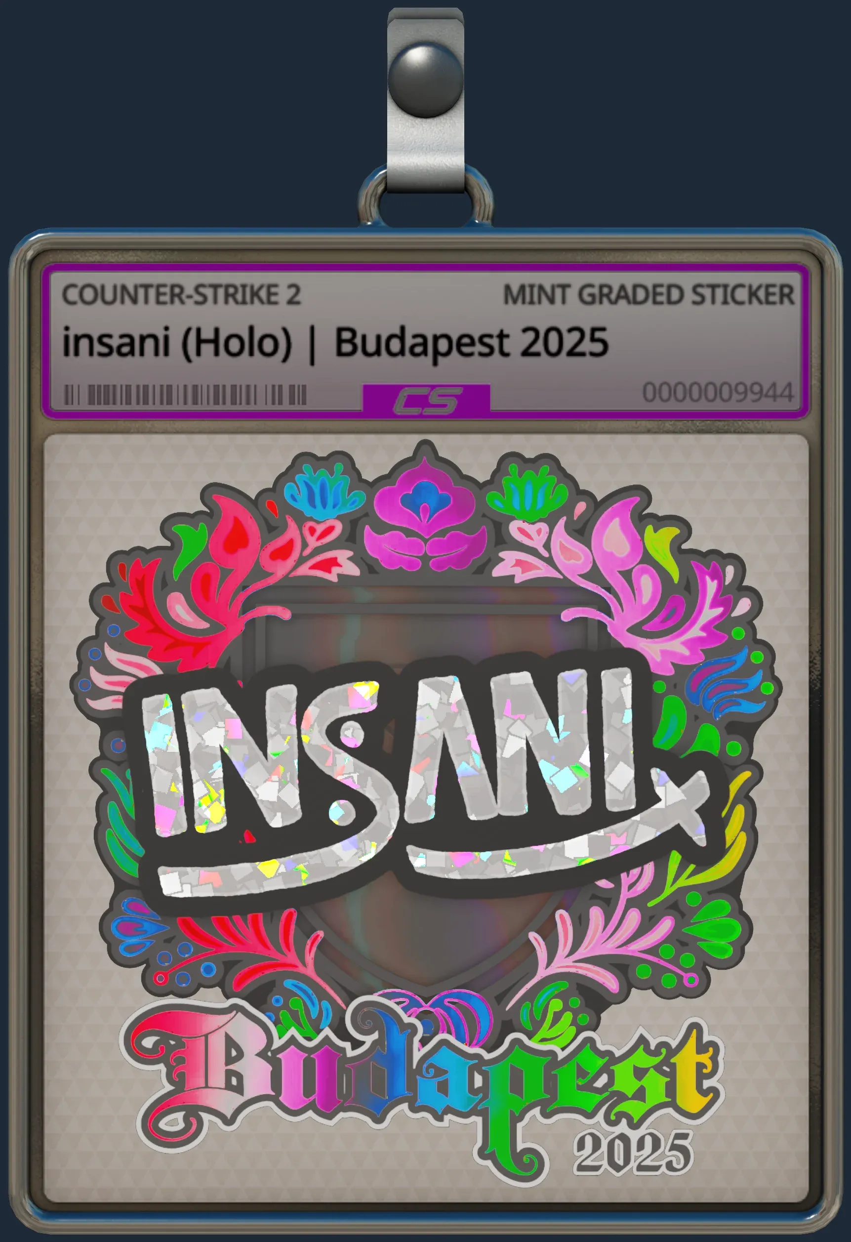 Sticker | insani (Holo) | Budapest 2025