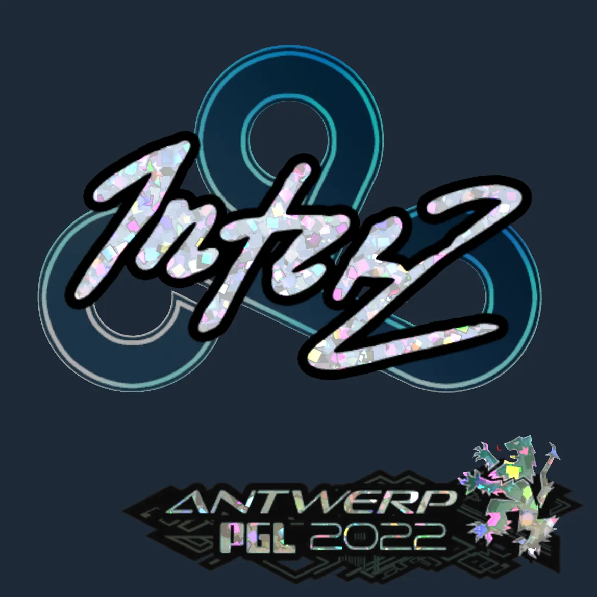 Sticker | interz (Glitter) | Antwerp 2022
