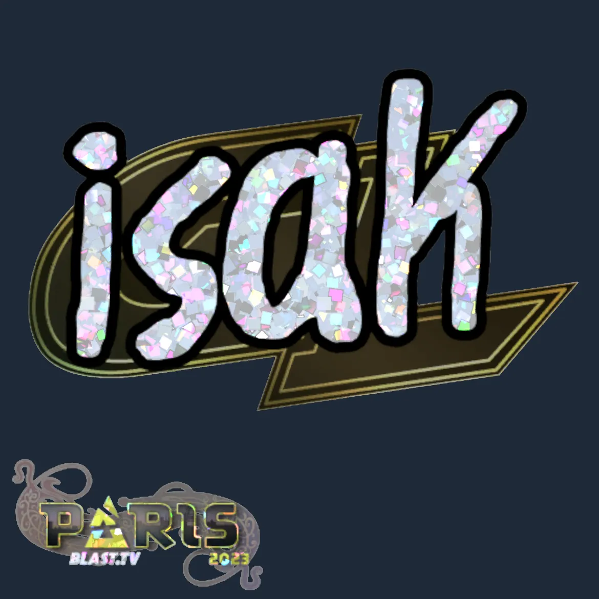 Sticker | isak (Glitter) | Paris 2023