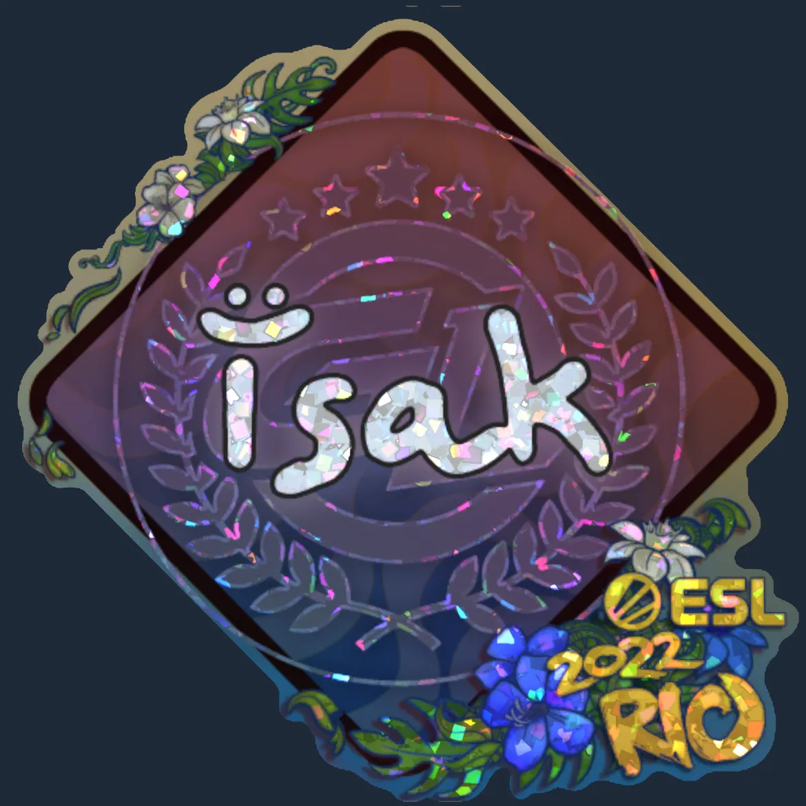 Sticker | isak (Glitter) | Rio 2022