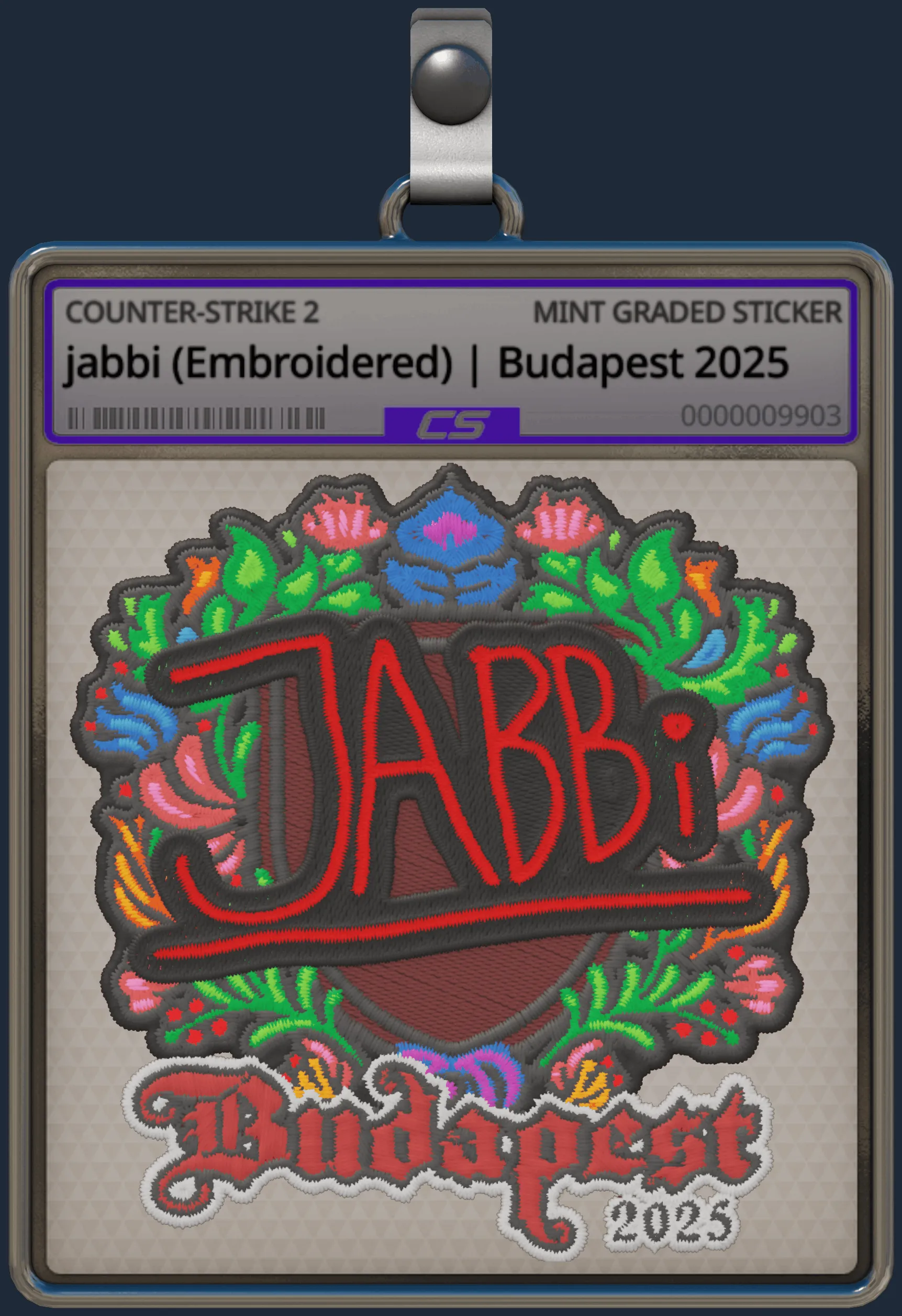 Sticker | jabbi (Embroidered) | Budapest 2025